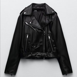 FAUX LEATHER JACKET